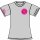 PNK ROM 2024 Damen Shirt, 180g/m², klassisches Logo, pinker Aufdruck